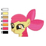 Apple Bloom Face Embroidery Design